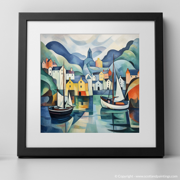 Framed version of Portree Harbour