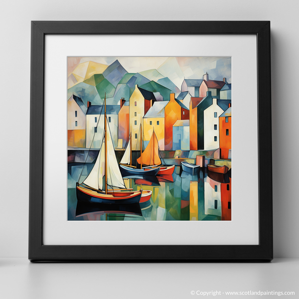 Framed version of Portree Harbour