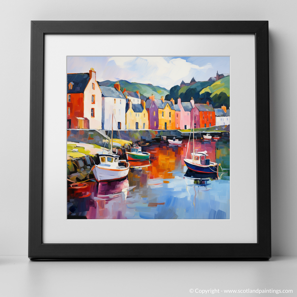 Framed version of Portree Harbour