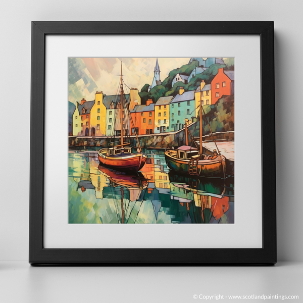 Framed version of Portree Harbour