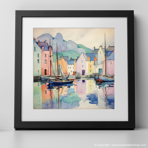 Framed version of Portree Harbour