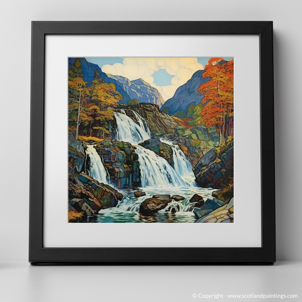 Framed version of Plodda Falls