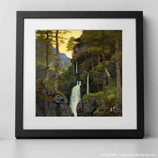 Framed version of Plodda Falls