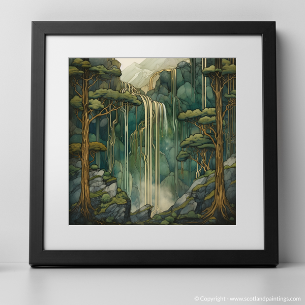 Framed version of Steall Falls