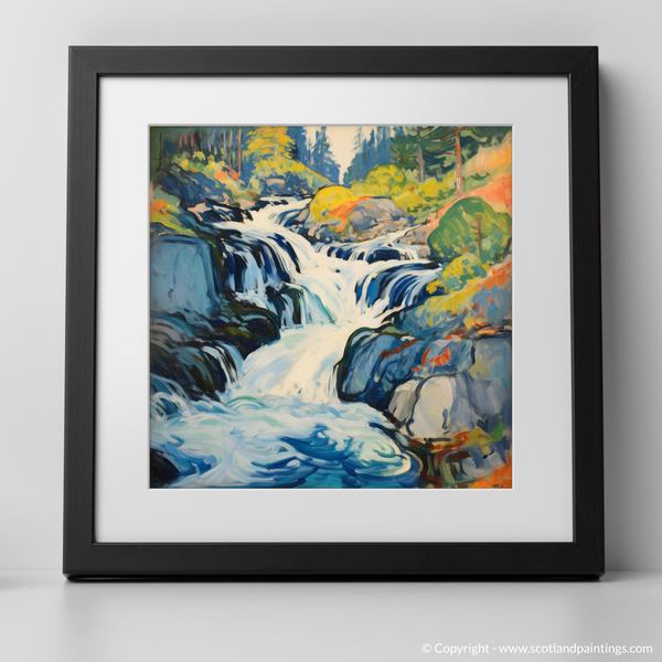 Framed version of Plodda Falls