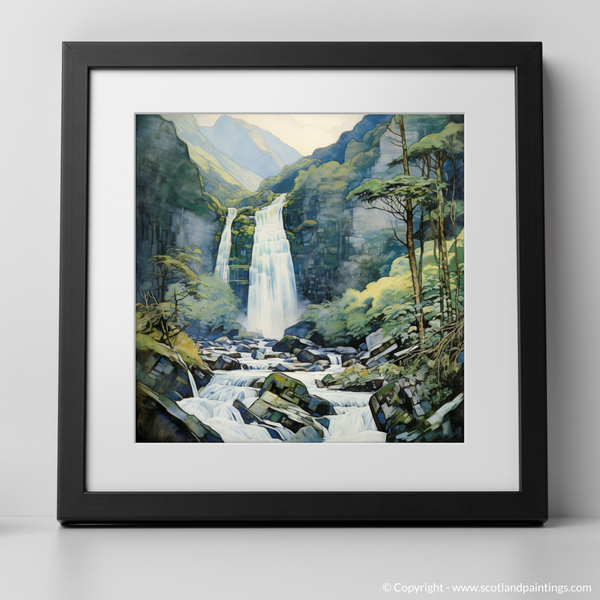 Framed version of Steall Falls