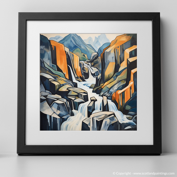 Framed version of Steall Falls