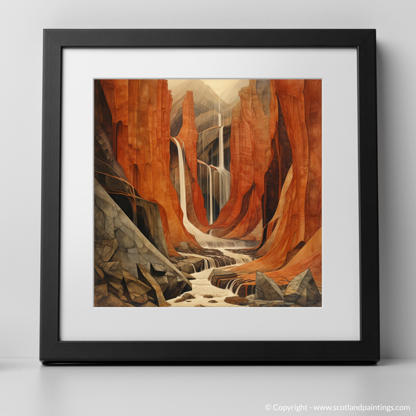 Framed version of Steall Falls