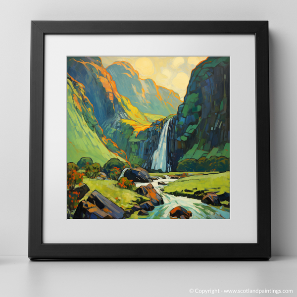 Framed version of Steall Falls