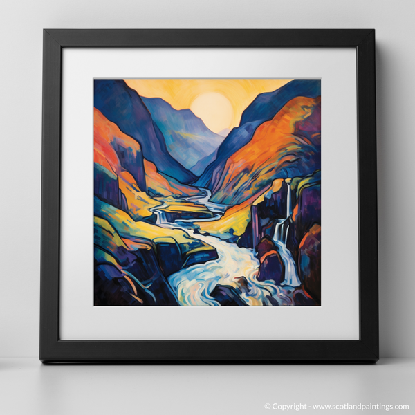 Framed version of Steall Falls