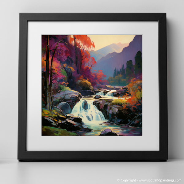 Framed version of Plodda Falls