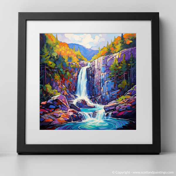 Framed version of Plodda Falls