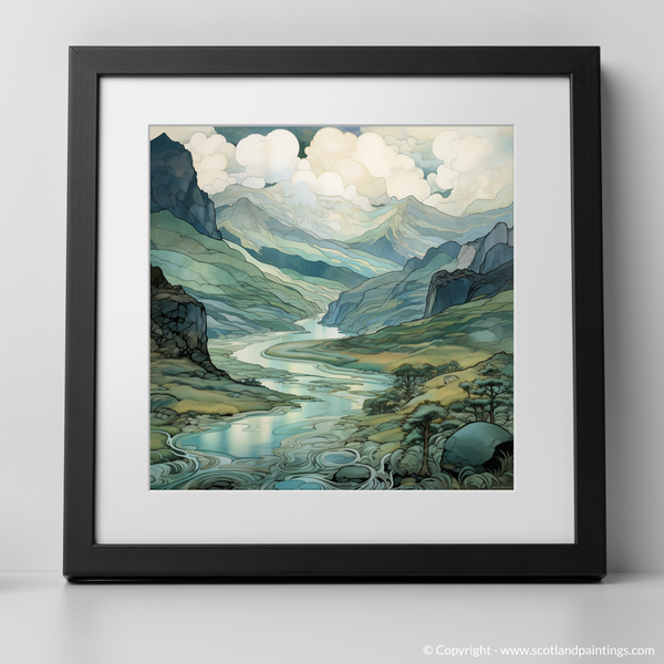 Framed version of River Spean