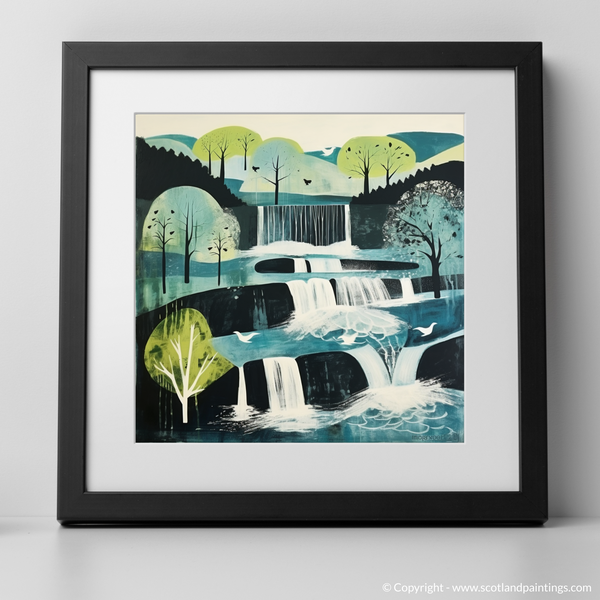 Framed version of Falls of Tarf