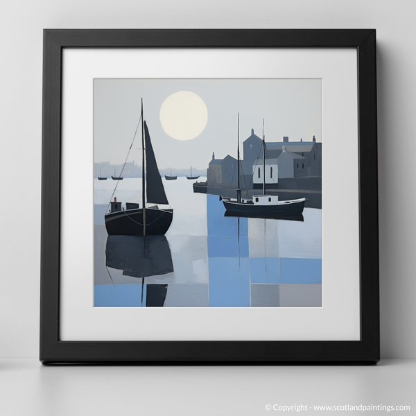 Framed version of Dunbar Harbour