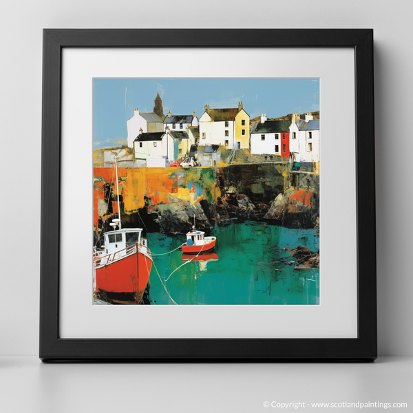 Framed version of Portpatrick Harbour