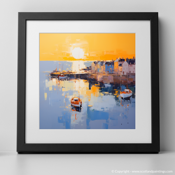 Framed version of Dunbar Harbour