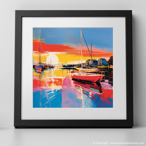 Framed version of Lybster Harbour