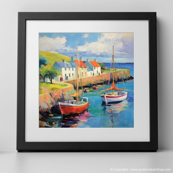 Framed version of Portmahomack Harbour