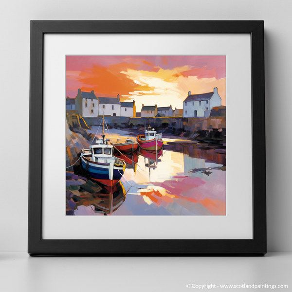 Framed version of Portsoy Harbour