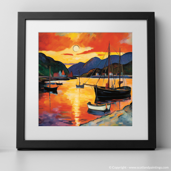 Framed version of Craobh Haven Harbour