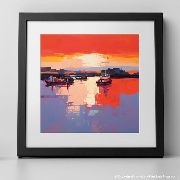 Framed version of Whitehills Harbour