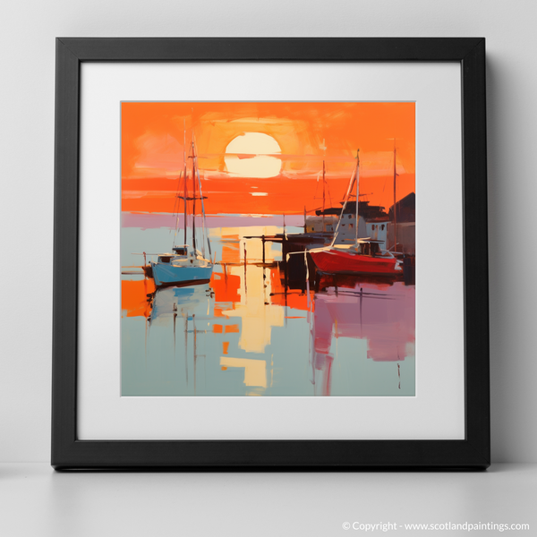 Framed version of Whitehills Harbour