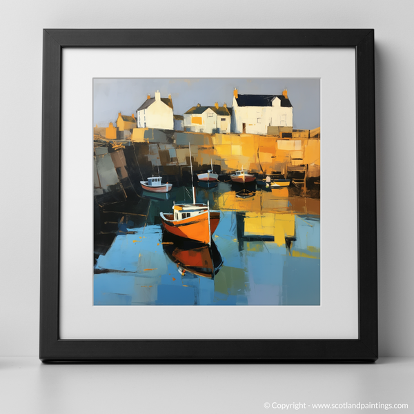 Framed version of Crail Harbour