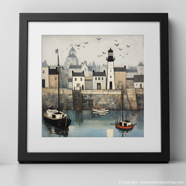 Framed version of Charlestown Harbour
