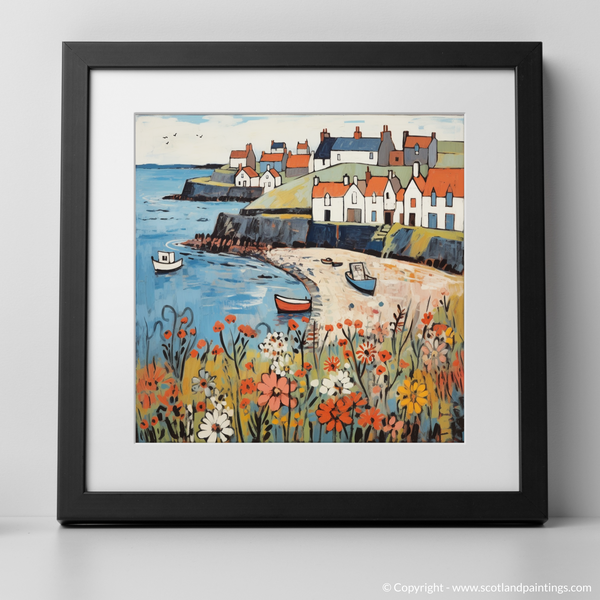 Framed version of Crail Harbour