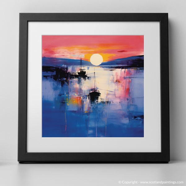 Framed version of Mallaig Harbour