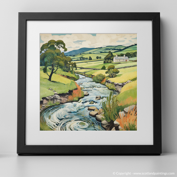 Framed version of River Dee