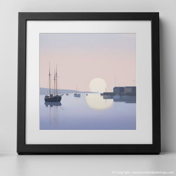 Framed version of Charlestown Harbour