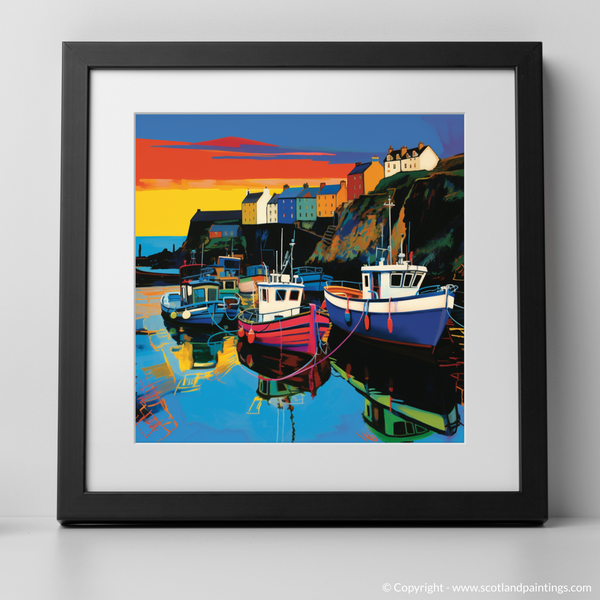 Framed version of Pennan Harbour