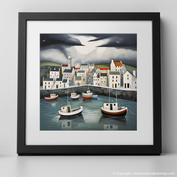 Framed version of Whitehills Harbour