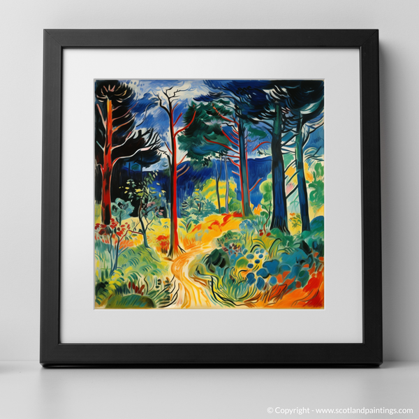 Framed version of Pitmedden Forest