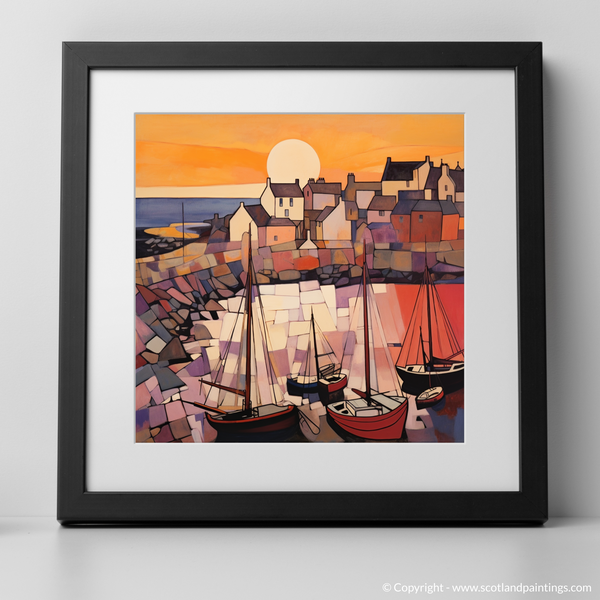 Framed version of Crail Harbour