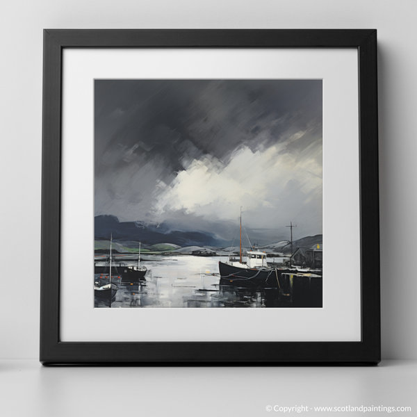 Framed version of Mallaig Harbour