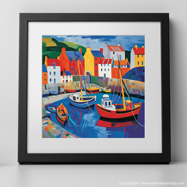 Framed version of Gardenstown Harbour