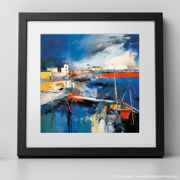 Framed version of Charlestown Harbour