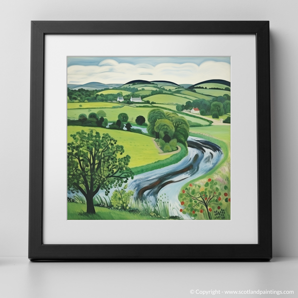 Framed version of River Leven