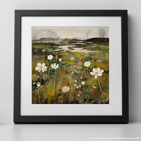 Framed version of Bog cotton