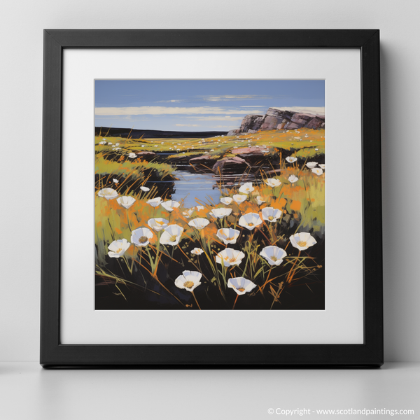 Framed version of Bog cotton