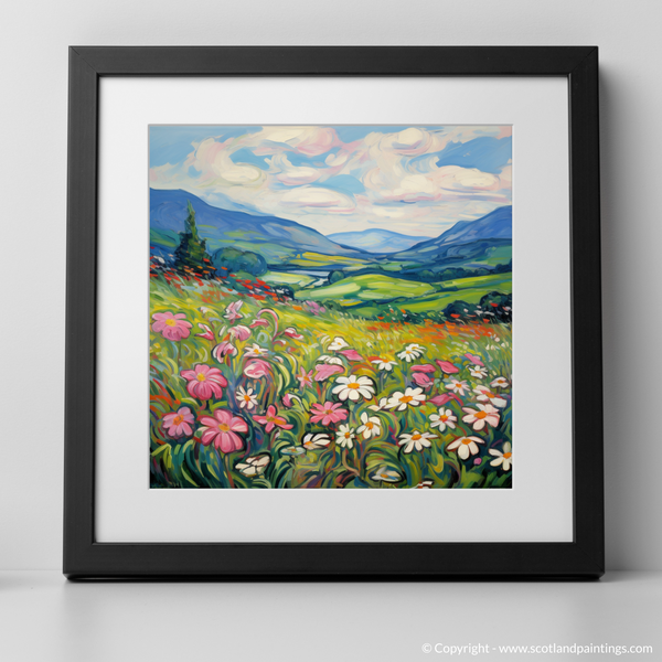 Framed version of Red campion