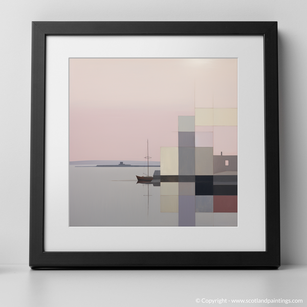 Framed version of Dunbar Harbour