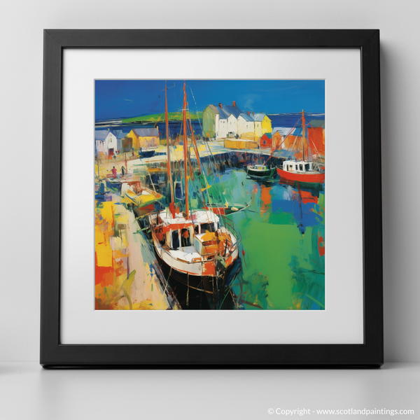 Framed version of Charlestown Harbour