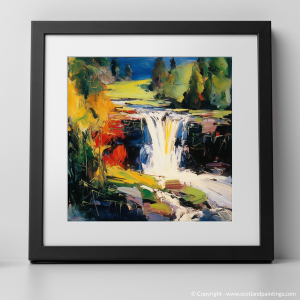 Framed version of Falls of Bruar