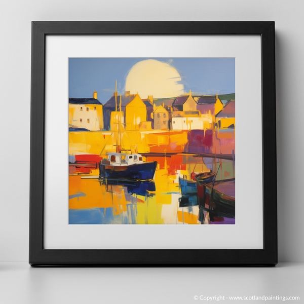 Framed version of Macduff Harbour