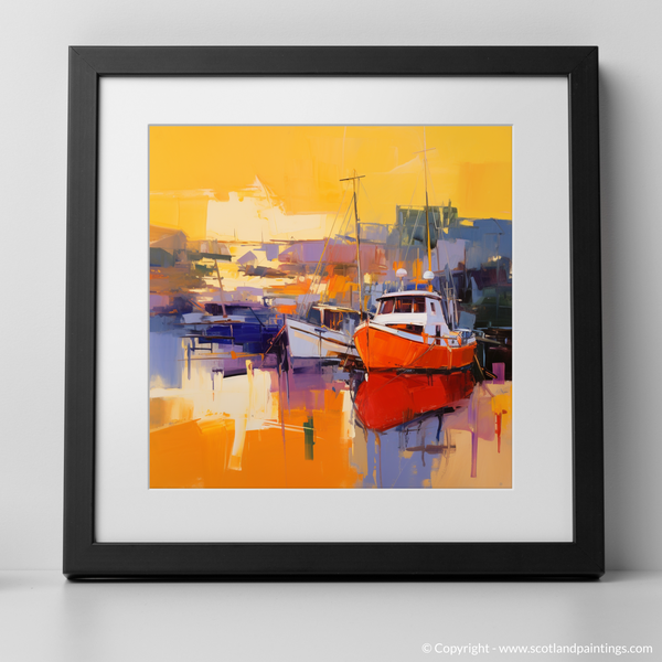 Framed version of Port Ellen Harbour