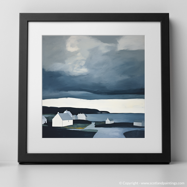 Framed version of Lybster Harbour